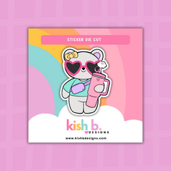 Bougie Emma Bear | Sticker Die Cut (ONLINE ORDER ONLY)