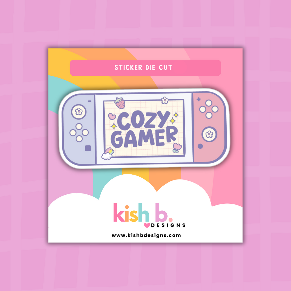 Cozy Gamer | Sticker Die Cut (ONLINE ORDER ONLY)