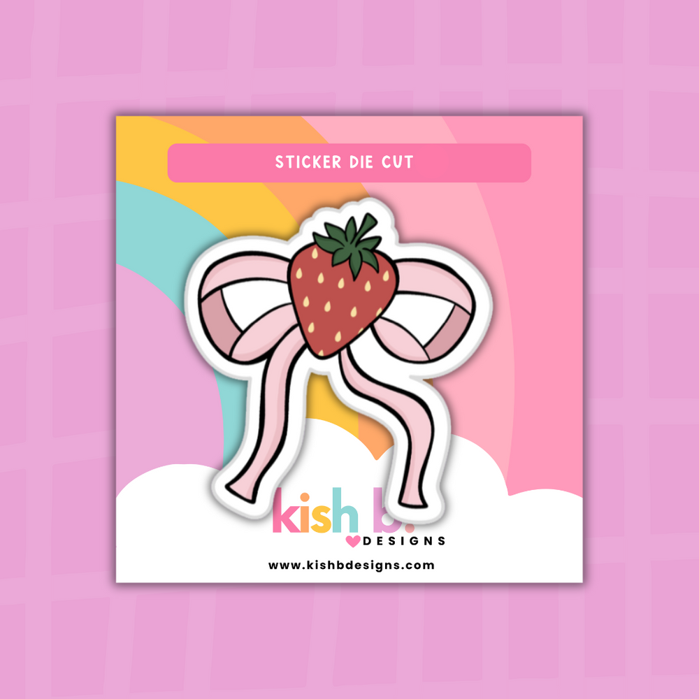 Strawberry Trinkets| Sticker Die Cut(s) (ONLINE ORDER ONLY)