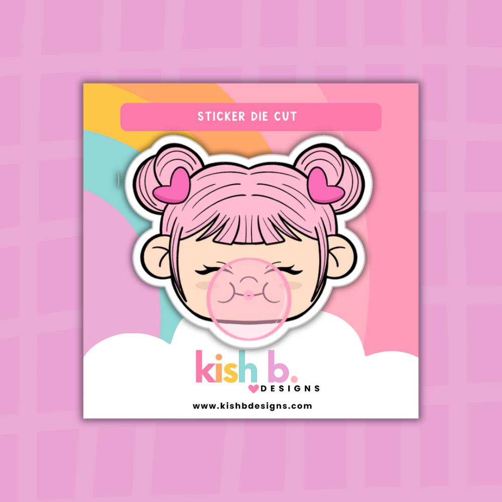 Bubble Gum | Kenny| Character Doodles | Sticker Die Cut (ONLINE ORDER ONLY)