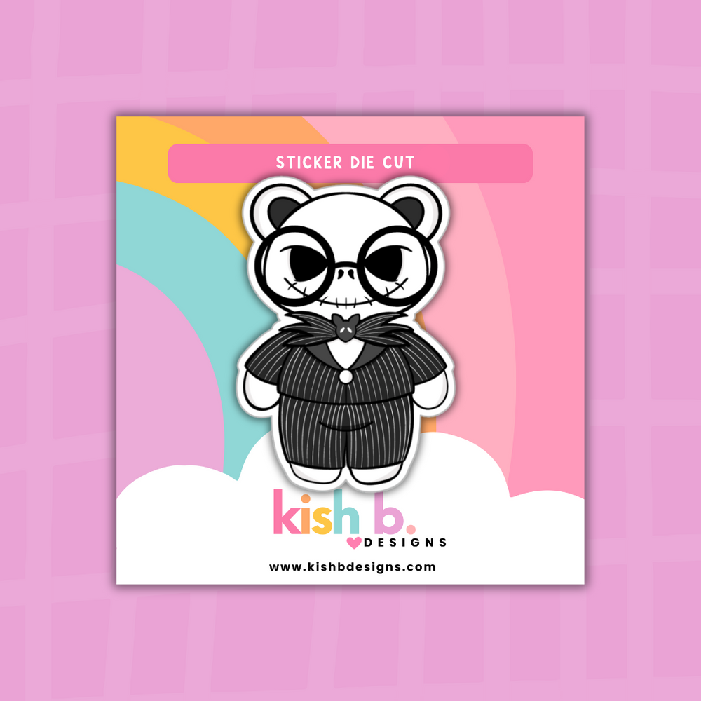 Jack Skeleton| Emma Bear | Sticker Die Cut (ONLINE ORDER ONLY)