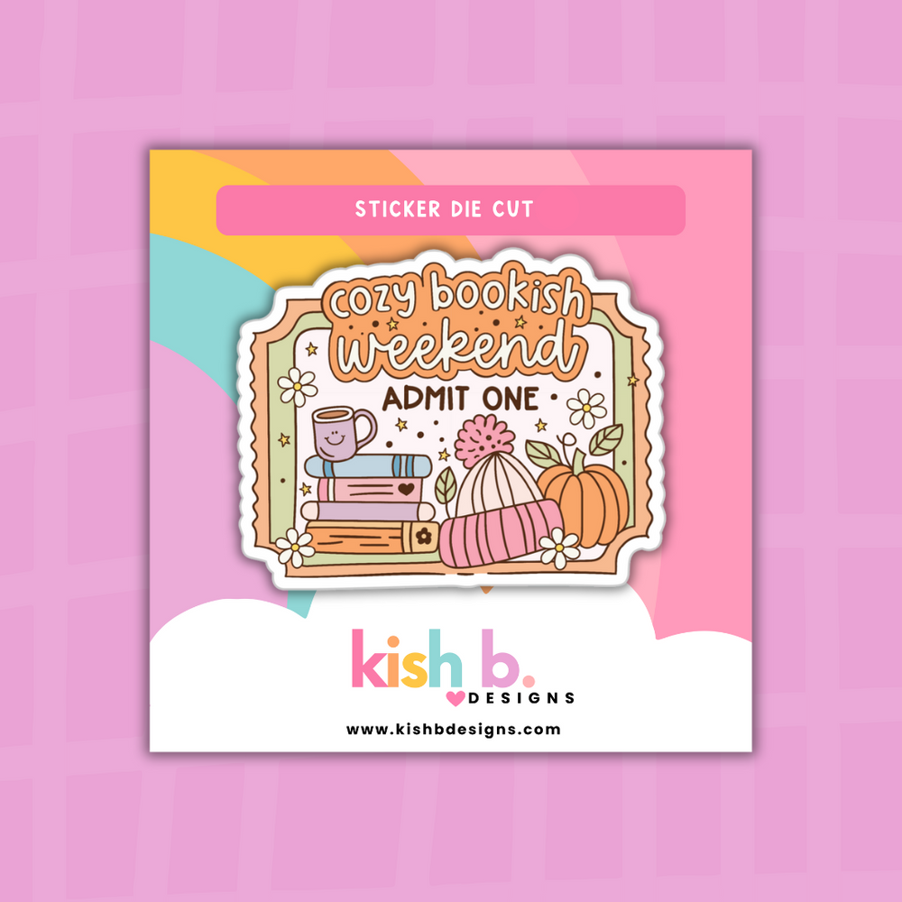 Cozy Bookish Weekend | Sticker Die Cut (ONLINE ORDER ONLY)