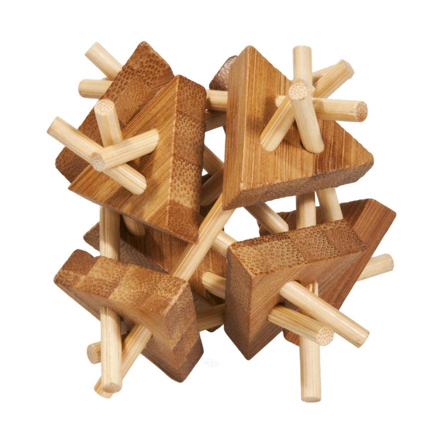 Sticks with Triangles 3D Bamboo Puzzle Fridolin (ONLINE ORDER ONLY)