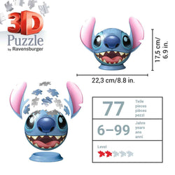Stitch Head 77 Piece 3D Jigsaw Puzzle Ravensburger (ONLINE ORDER ONLY)