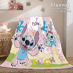 Stitch Cosplay Flannel Throw Blanket Micro Fleece Plush Blanket (Online Order Only)