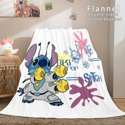 Stitch Cosplay Flannel Throw Blanket Micro Fleece Plush Blanket (Online Order Only)