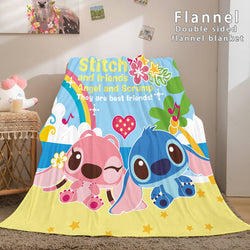 Stitch Cosplay Flannel Throw Blanket Micro Fleece Plush Blanket (Online Order Only)