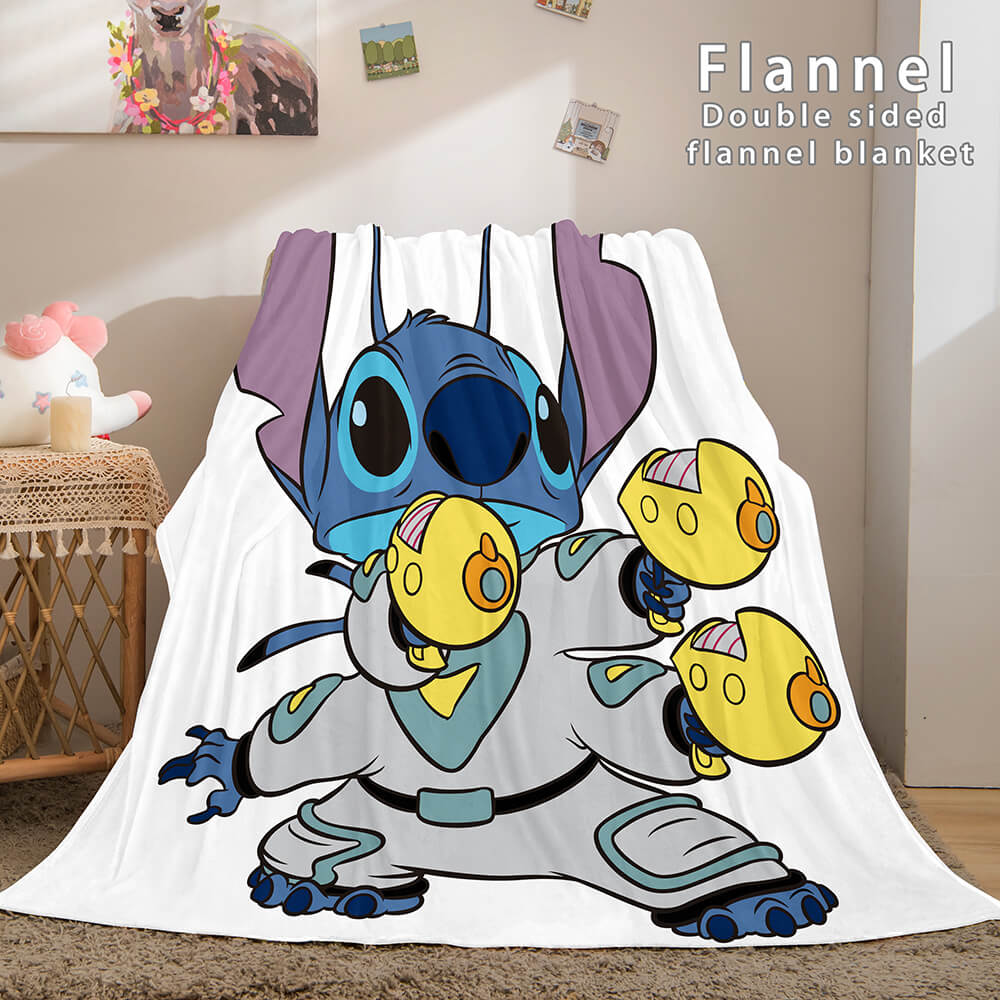 Stitch Cosplay Flannel Throw Blanket Micro Fleece Plush Blanket (Online Order Only)