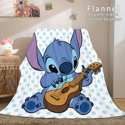 Stitch Cosplay Flannel Throw Blanket Micro Fleece Plush Blanket (Online Order Only)