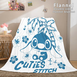 Stitch Cosplay Flannel Throw Blanket Micro Fleece Plush Blanket (Online Order Only)