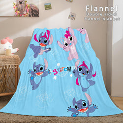 Stitch Cosplay Flannel Throw Blanket Micro Fleece Plush Blanket (Online Order Only)