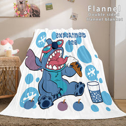 Stitch Cosplay Flannel Throw Blanket Micro Fleece Plush Blanket (Online Order Only)