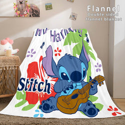Stitch Cosplay Flannel Throw Blanket Micro Fleece Plush Blanket (Online Order Only)