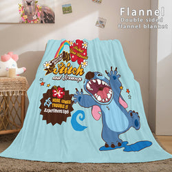 Stitch Cosplay Flannel Throw Blanket Micro Fleece Plush Blanket (Online Order Only)