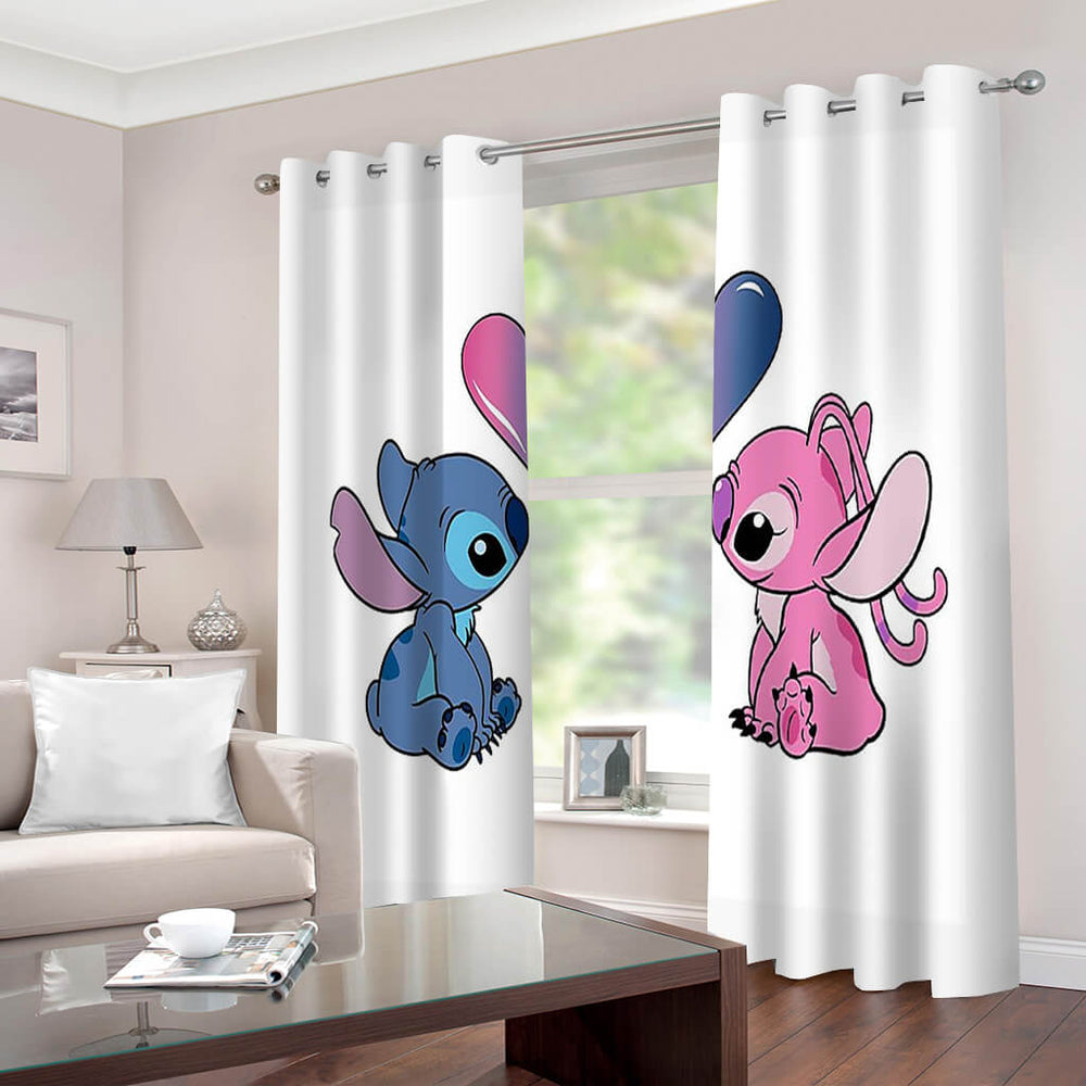 Stitch Curtains Cosplay Blackout Window Drapes for Room Decoration (Online Order Only)
