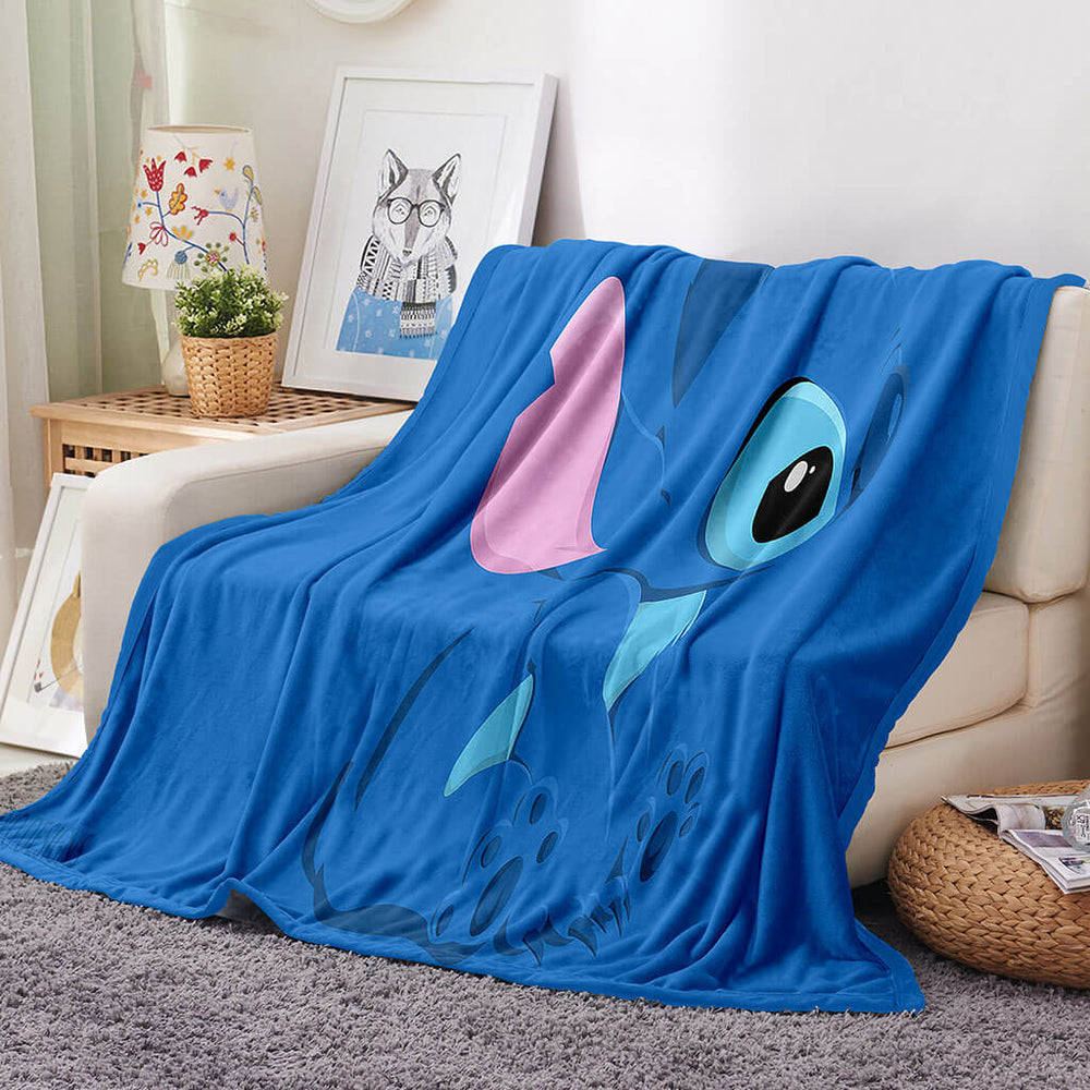 Stitch Pattern Blanket Flannel Throw Room Decoration (Online Order Only)