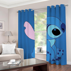 Stitch Pattern Curtains Blackout Window Drapes Decoration (Online Order Only)