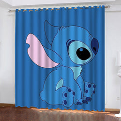 Stitch Pattern Curtains Blackout Window Drapes Decoration (Online Order Only)