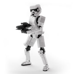 Stormtrooper 9" Figure - Custom MOC made using LEGO parts (Online Order Only)