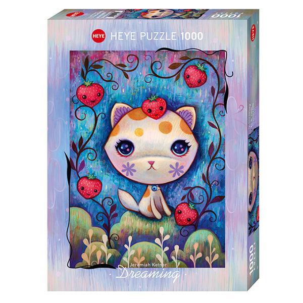 Strawberry Kitty Dreaming 1000 Piece Jigsaw Puzzle Heye (ONLINE ORDER ONLY)