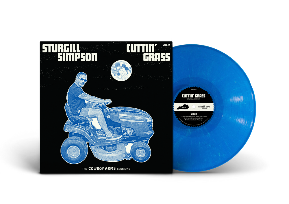 Sturgill Simpson - Cuttin' Grass Vol. 2 (Cowboy Arms Sessions) | Indie Exclusive | Blue w/White Swirl Vinyl) [Vinyl] (ONLINE ORDER ONLY)