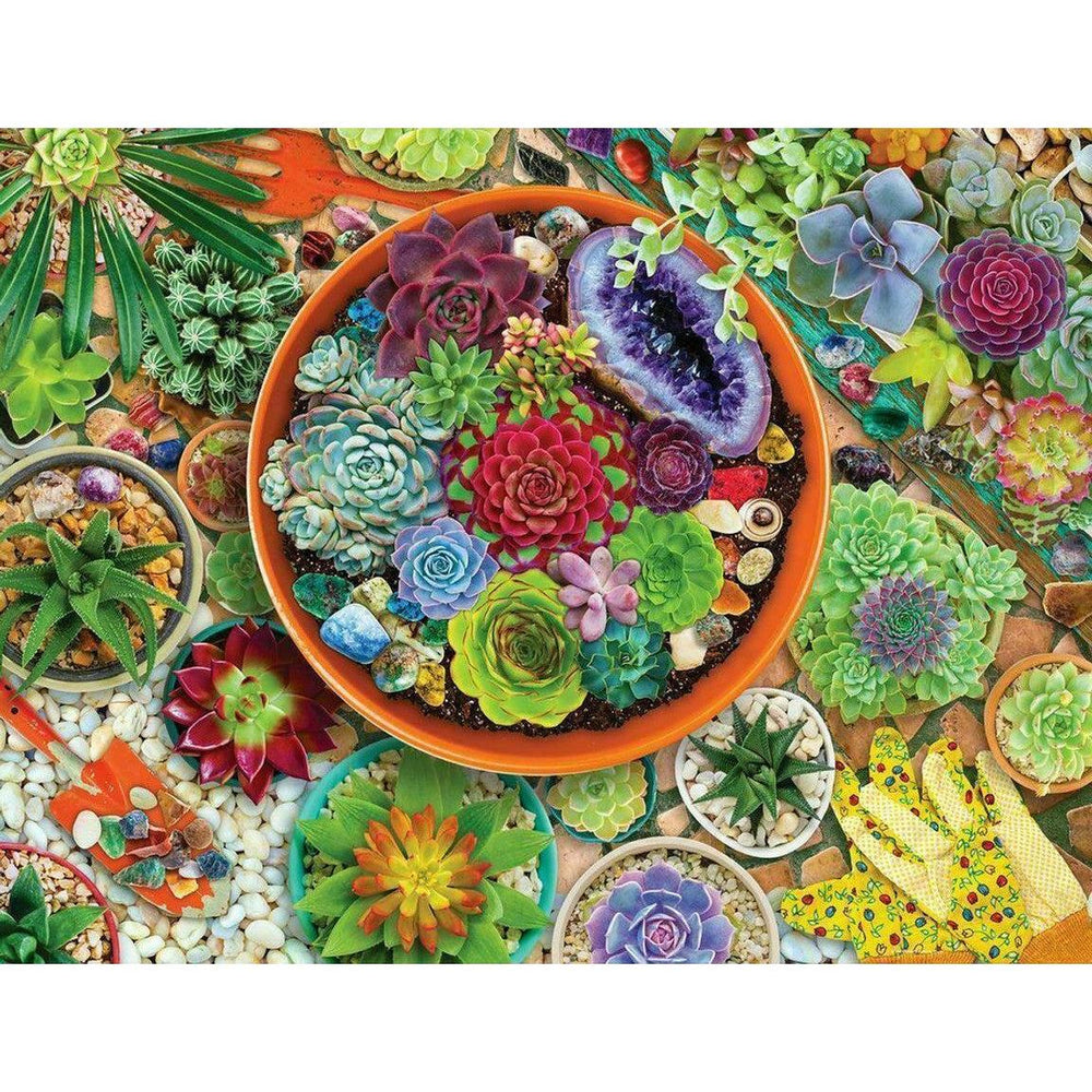 Succulent Garden 500 Piece Jigsaw Puzzle Springbok (ONLINE ORDER ONLY)