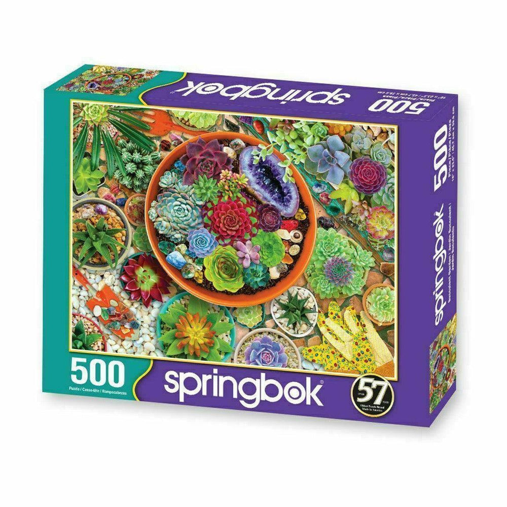 Succulent Garden 500 Piece Jigsaw Puzzle Springbok (ONLINE ORDER ONLY)