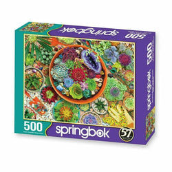 Succulent Garden 500 Piece Jigsaw Puzzle Springbok (ONLINE ORDER ONLY)