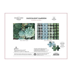 Succulent Garden Double-Sided 500 Piece Jigsaw Puzzle Galison (ONLINE ORDER ONLY)