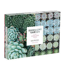 Succulent Garden Double-Sided 500 Piece Jigsaw Puzzle Galison (ONLINE ORDER ONLY)