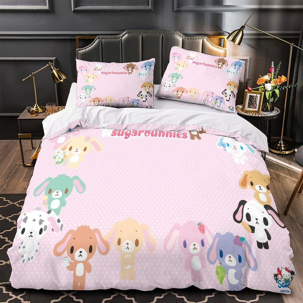 Sugarbunnies Bedding Set Pattern Quilt Cover Without Filler (Online Order Only)