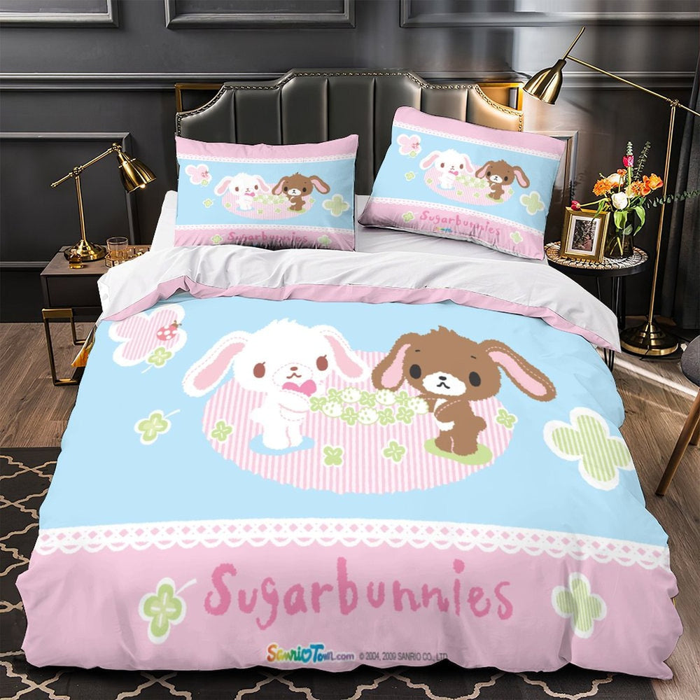 Sugarbunnies Bedding Set Pattern Quilt Cover Without Filler (Online Order Only)