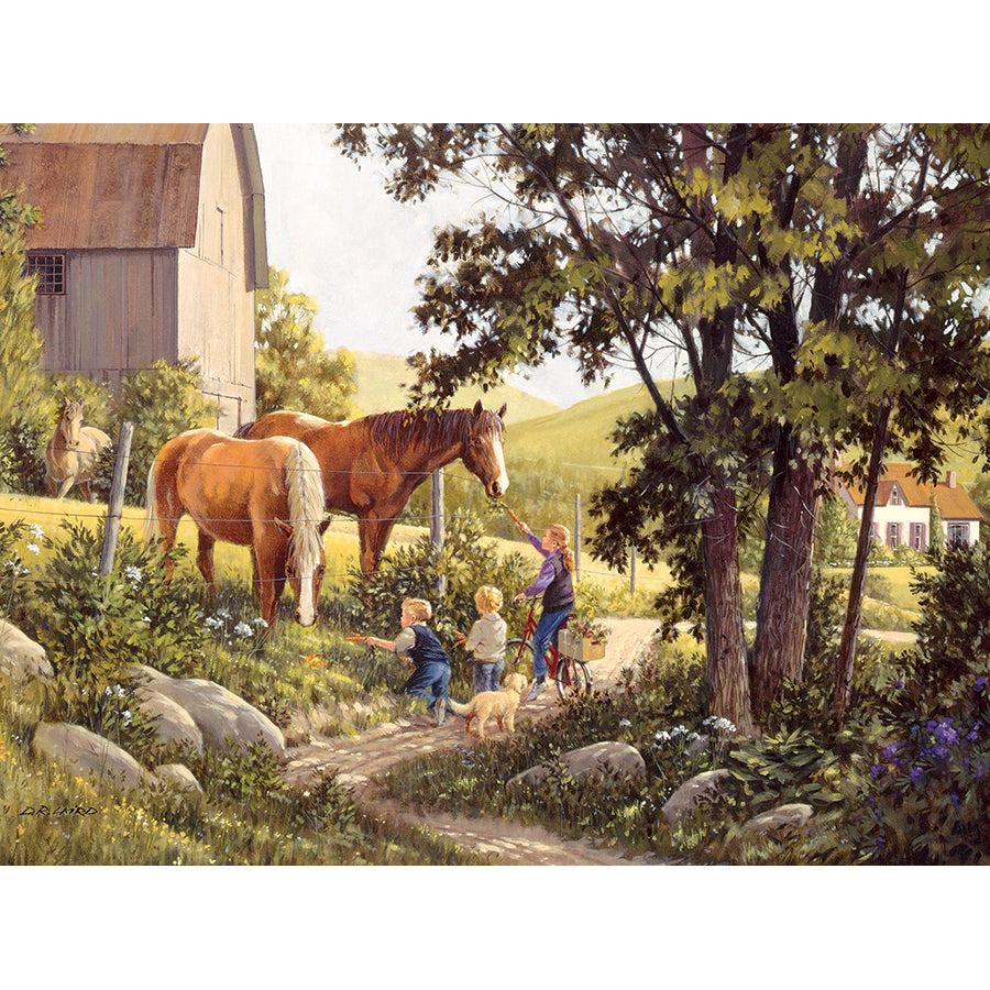 Summer Horses 500 Piece Jigsaw Puzzle Cobble Hill (ONLINE ORDER ONLY)