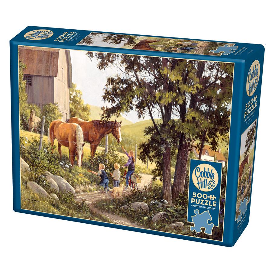 Summer Horses 500 Piece Jigsaw Puzzle Cobble Hill (ONLINE ORDER ONLY)