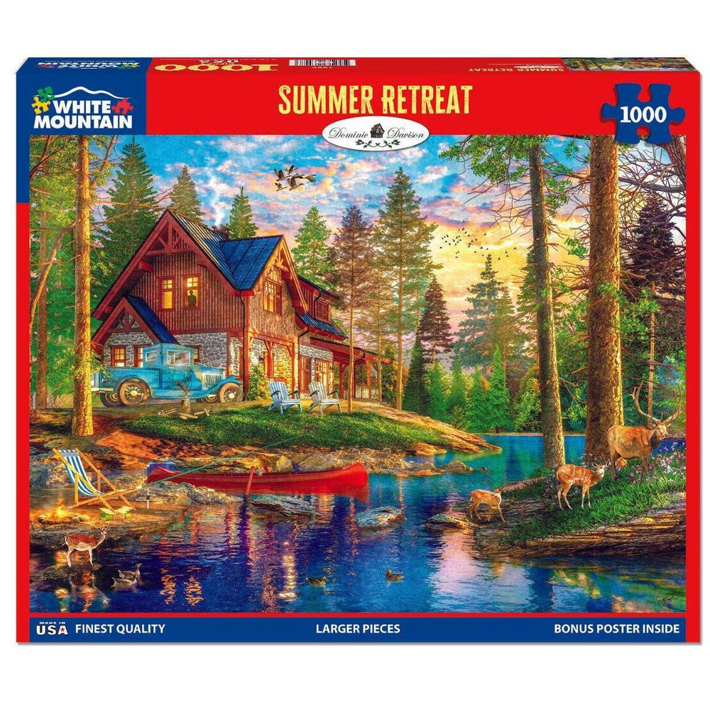 Summer Retreat 1000 Piece Jigsaw Puzzle White Mountain (ONLINE ORDER ONLY)