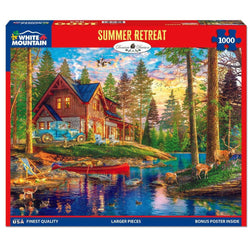 Summer Retreat 1000 Piece Jigsaw Puzzle White Mountain (ONLINE ORDER ONLY)