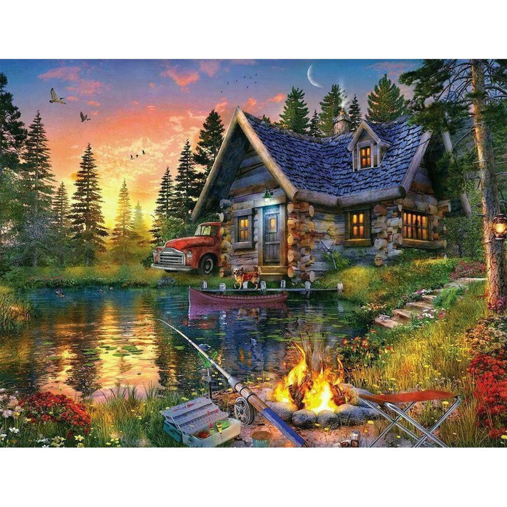 Sun Kissed Cabin 500 Piece Jigsaw Puzzle Springbok