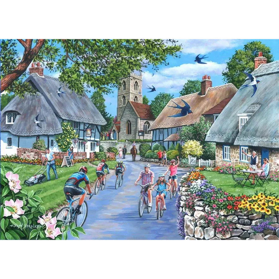 Sunday Morning 500 Big Piece Jigsaw Puzzle HOP (ONLINE ORDER ONLY)