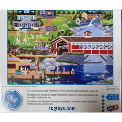 Sunday at the Covered Bridge Art Gallery 1000 Piece Jigsaw Puzzle Sure Lox