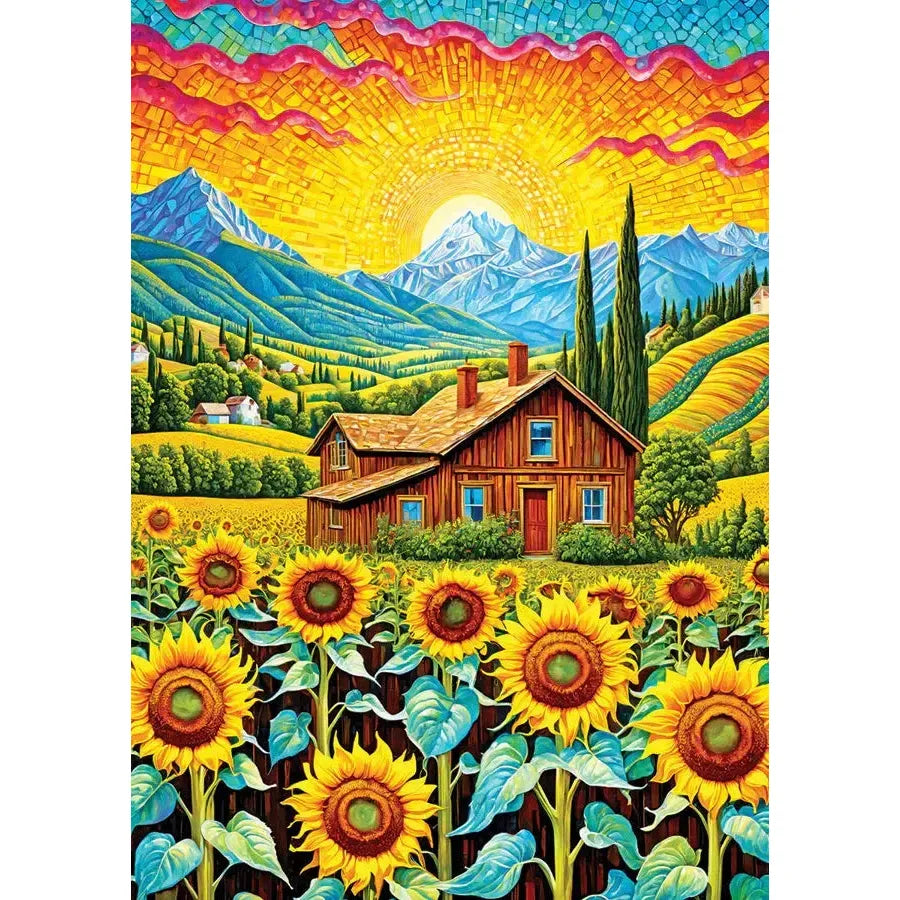 Sunflower House 1000 Piece Jigsaw Puzzle Enjoy (ONLINE ORDER ONLY)
