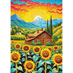 Sunflower House 1000 Piece Jigsaw Puzzle Enjoy (ONLINE ORDER ONLY)