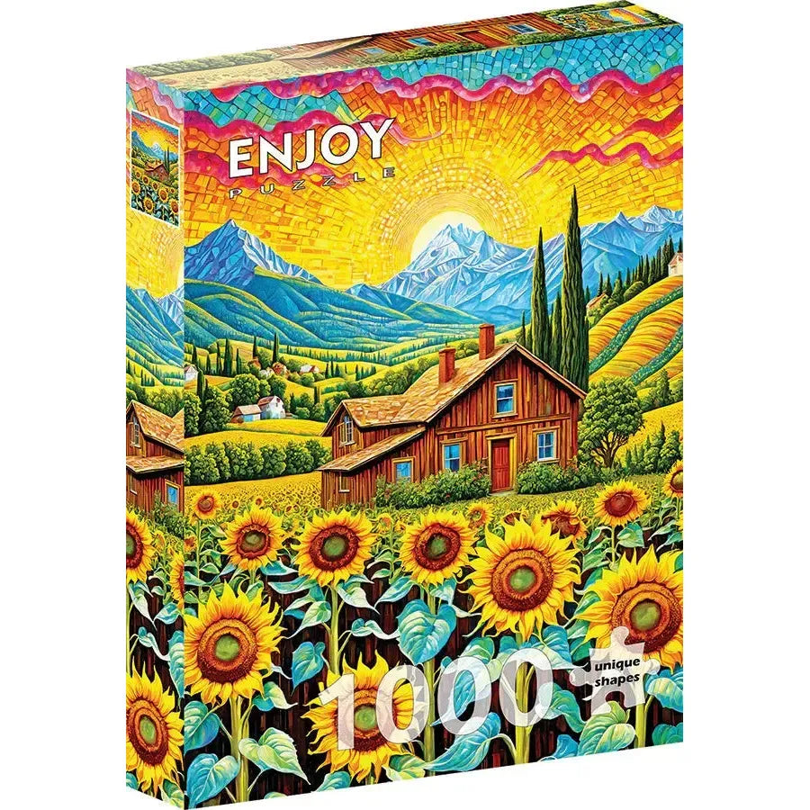 Sunflower House 1000 Piece Jigsaw Puzzle Enjoy (ONLINE ORDER ONLY)