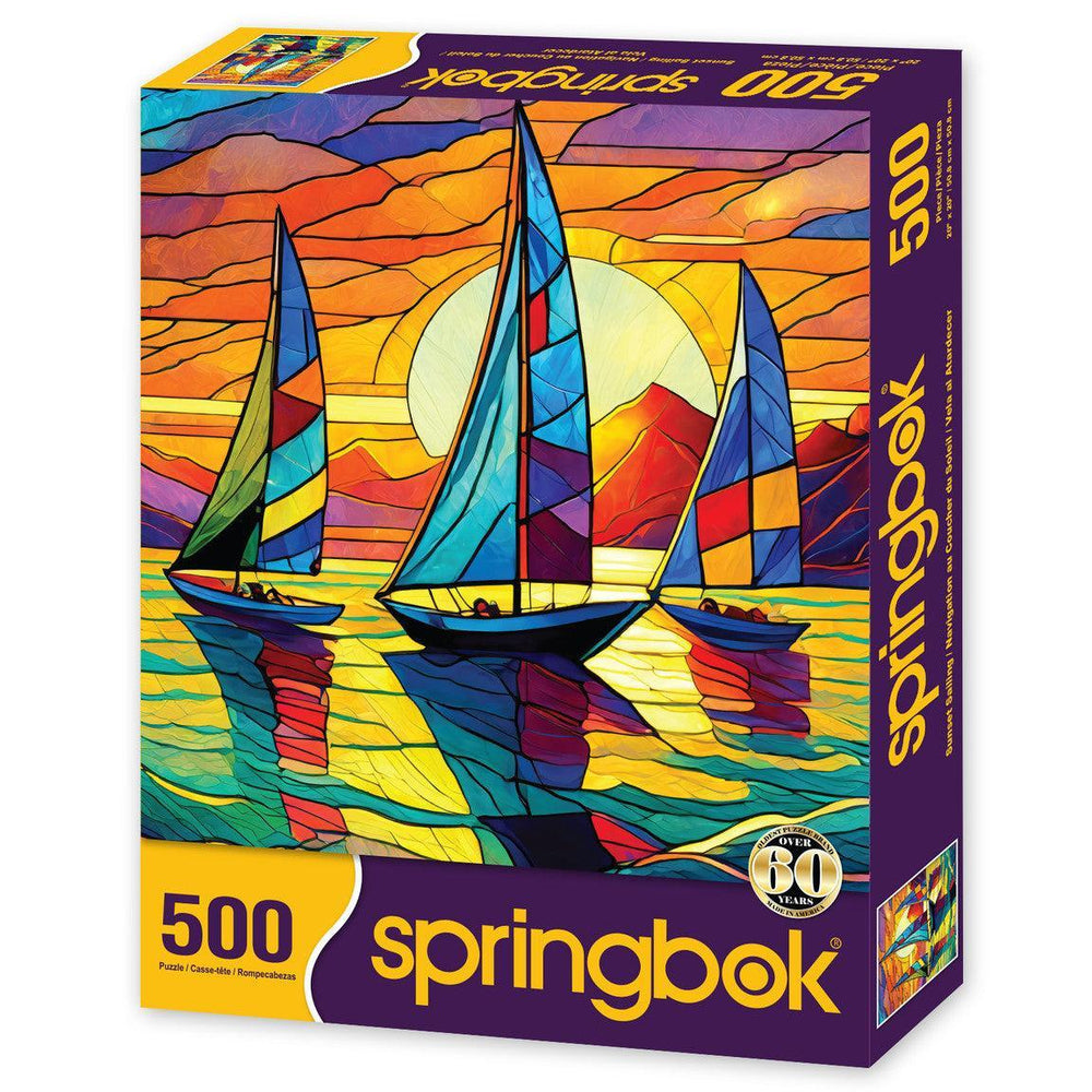 Sunset Sailing 500 Piece Jigsaw Puzzle Springbok (ONLINE ORDER ONLY)