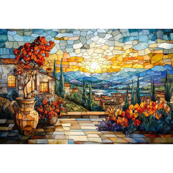 Sunset Serenity 1000 Piece Jigsaw Puzzle Trippy