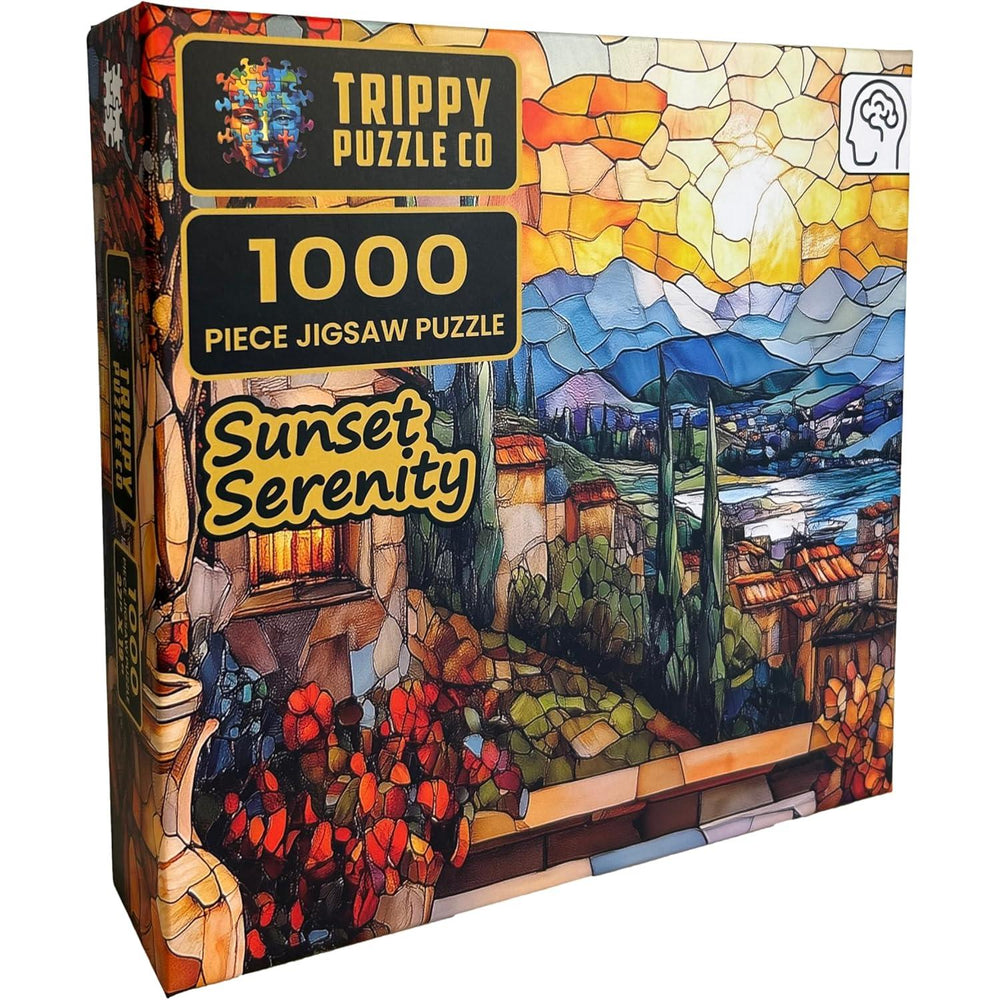 Sunset Serenity 1000 Piece Jigsaw Puzzle Trippy
