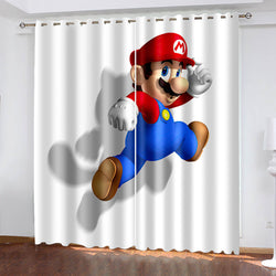 Super Mario Curtains Cosplay Blackout Window Drapes (Online Order Only)