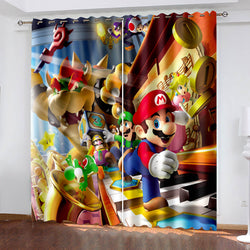 Super Mario Curtains Cosplay Blackout Window Drapes (Online Order Only)