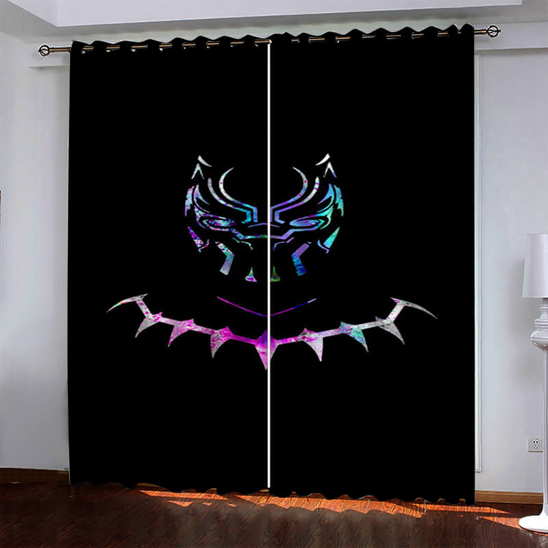 Superhero Black Panther Curtains Blackout Window Drapes (Online Order Only)