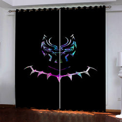 Superhero Black Panther Curtains Blackout Window Drapes (Online Order Only)