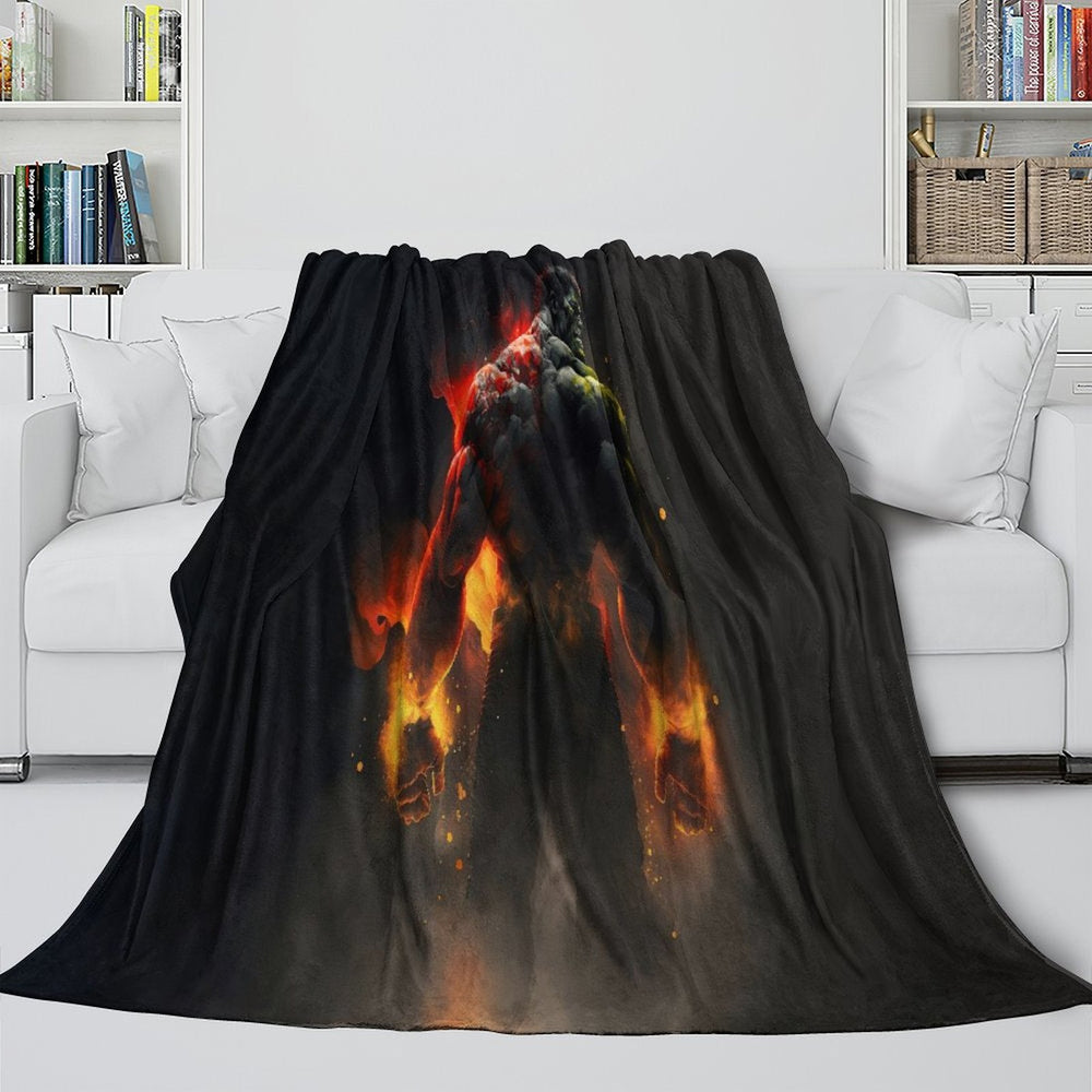 Superhero Hulk Blanket Flannel Throw Kids Room Decoration (ONLINE ORDER ONLY)